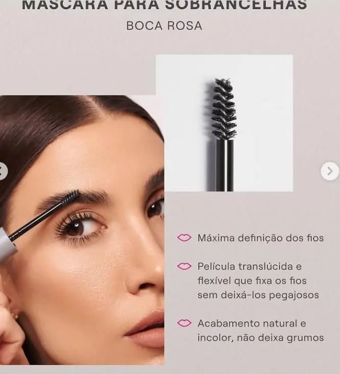 Máscara para Sobrancelhas - Boca Rosa - Imagem 2